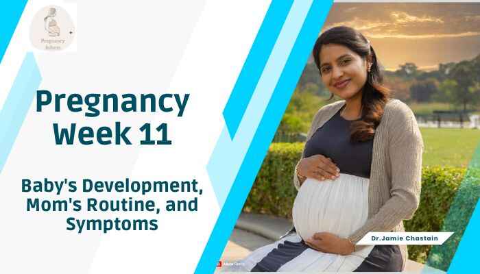 a pregnant woman in her Pregnancy Week 11